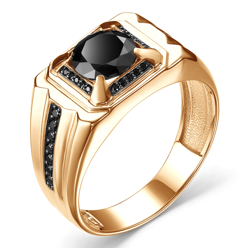 Кольцо, золото, фианит, К1059